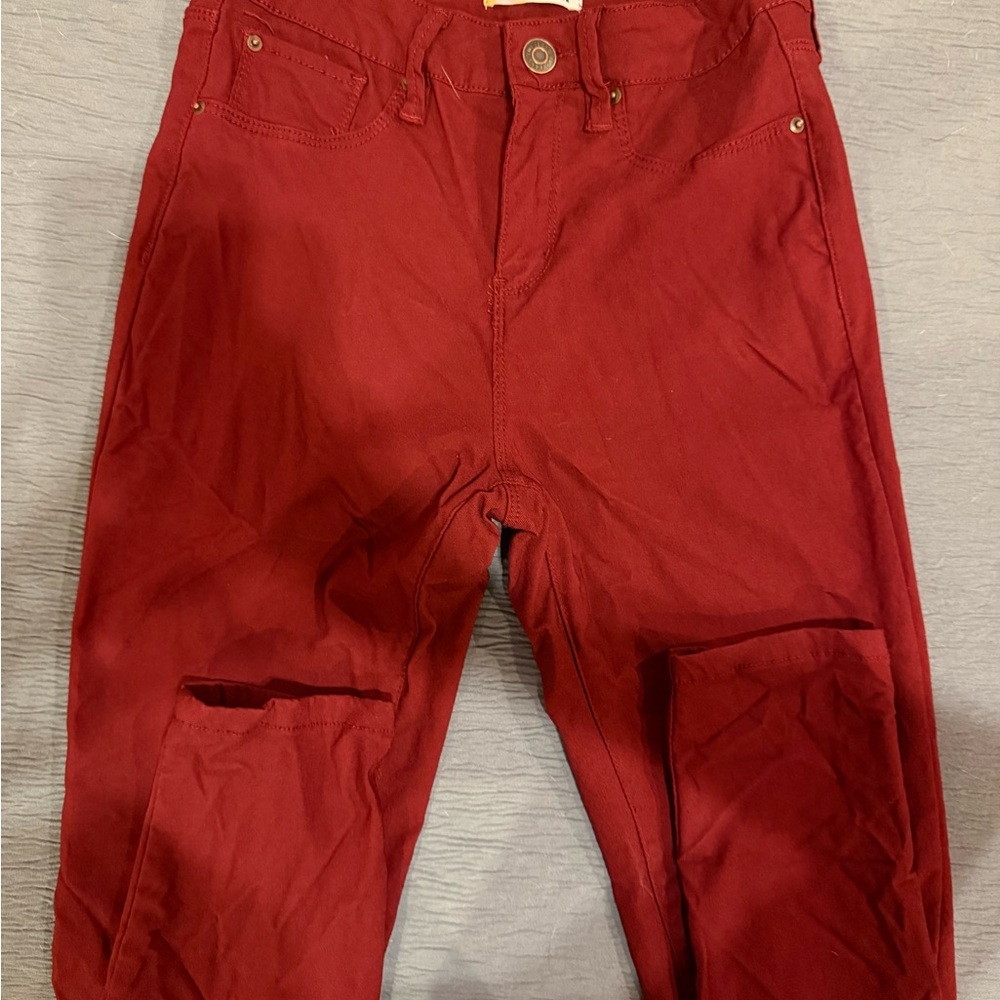 YMI Deep Red Jeans
